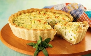 Quiche de abobrinha e presunto