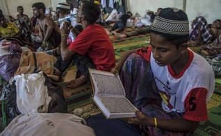 Imigrantes em refúgio