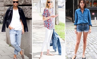 Jeans e sapato combinam