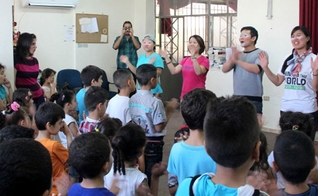 Voluntários chineses da MAIS no Oriente Médio