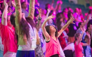 Evangélicos no festival da Festa dos Tabernáculos em Jerusalém. (Foto: ICEJ)