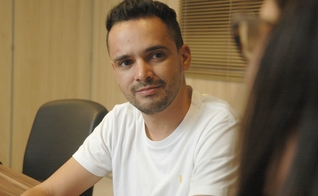 Léo Fonseca durante entrevista exclusiva ao Guiame. (Foto: Guiame/ Marcos Paulo Corrêa)