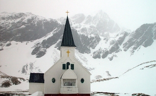 Igreja Luterana da Noruega em Grytviken, em 2004. (Foto: Wikipedia)