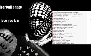 Imagem comumente usada pelo grupo de simpatizantes do Estado Islâmico nas mídias sociais e também nos sites por eles invadidos. (Imagem: Examiner)