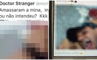 As imagens (fotos e vídeos) da menina foram compartilhadas nas mídias sociais, após a série de abusos que ela sofreu. (Foto: Pragmatismo Político)
