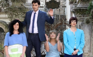A peça “Porno Gospel” satiriza as relações entre religião, política e sexo no Brasil. (Foto: Divulgação)