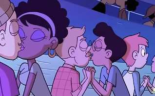 Cena do desenho "Star vs. the Forces of Evil" mostra beijo gay. (Imagem: Christian Post)