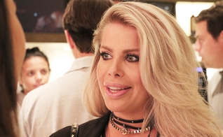 Karina Bacchi em entrevista ao Guiame na pré-estreia do filme “A Cabana”. (Foto: Guiame/Marcos Paulo Correa)