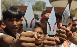 Extremistas hindus. (Foto: Asia News)