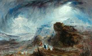 Pintura remonta momento da guerra de 1.207 a.C, em que o sol parou. (Imagem: Times of Israel)