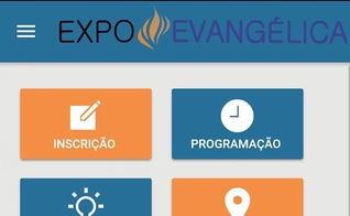 Reprodução de parta da imagem do aplicativo da Expoevangélica. (Imagem: Reprodução)