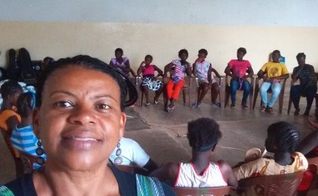 Rosenilda Assis foi enviada em 2015 e desde então tem realizado trabalhos com educação local. (Foto: JMM).