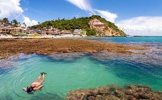 O Morro de São Paulo situa-se na Ilha de Tinharé, no município de Cairu, na Bahia. (Foto: Reprodução)