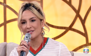 O programa Encontro com Fátima Bernardes recebeu a cantora Claudia Leitte. (Foto: Reprodução/TV Globo)