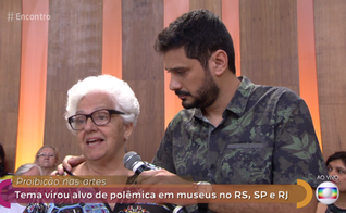 Dona Regina surpreendeu artistas da Rede Globo ao se opor à 'exposição de arte' do MAM. (Imagem: GShow)