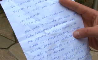 Ladrão se arrepende, devolve carro e pertences roubados e pede perdão em carta. (Foto: RPC/Reprodução)