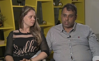 Leonardo e Bárbara são pais do jovem João Pedro, que foi baleado e morto por um colega de escola, em Goiânia. (Imagem: Fantástico)
