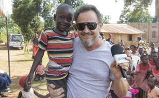 Marcos Corrêa representando o Portal Guiame em missão na África. (Foto: Guiame/Marcos Paulo Corrêa)