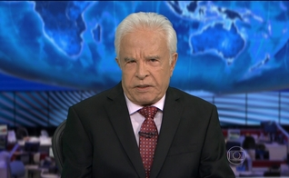 CId Moreira foi âncora do Jornal Nacional. (Imagem: Reprodução)