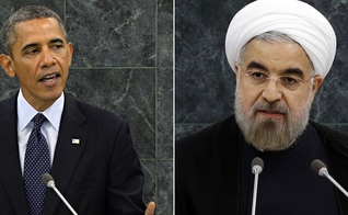 Ex-presidente norte-americano, Barack Obama (esquerda) e presidente iraniano Hassan Rouhani (direita). (Foto: The Federalist)