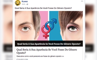 Teste mostra como seria a aparência das pessoas se fossem do sexo oposto. (Foto: Reprodução/Facebook)