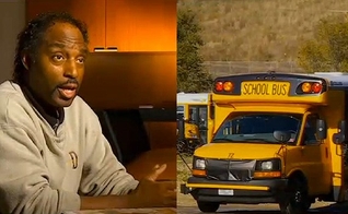 George Nathaniel (esquerda) é pastor e dirigia um ônibus escolar em Minnesota, EUA. (Imagem: Politically Depressed)