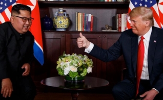 Trump tem encontro histórico com Kim Jong-un em Cingapura. (Imagem: Fox News)