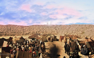 A aparição de Jesus Cristo emocionou o público da novela Apocalipse. (Foto: Reprodução/RecordTV)