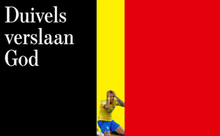 O jornal belga De Standaard afirmou que os diabos venceram Deus em sua manchete. (Foto: De Standaard)