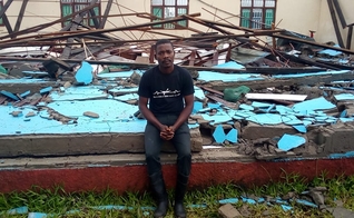 Centro de apoio da Missão Mãos Estendidas em Beira, Moçambique, foi completamente destruído. (Foto: MME/Guiame)