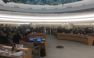 No Conselho de Direitos Humanos da ONU, em Genebra, o governo brasileiro abandonou tradicional apoio aos palestinos. (Foto: Jamil Chade)
