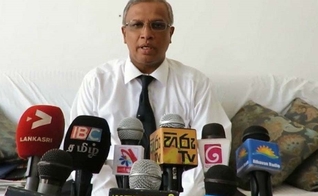 M. Abraham Sumanthiran deu uma poderosa declaração de fé em rede nacional para a imprensa do Sri Lanka. (Foto: Reprodução)