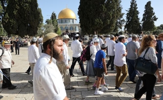 Judeus tiveram acesso ao Monte do Templo no Dia de Jerusalém, em 2 de junho de 2019. (Foto: Emil Salman)