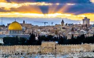 Por do Sol em Jerusalém. (Foto: Shutterstock)