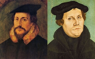 João Calvino e Martinho Lutero. (Foto: Domínio público)