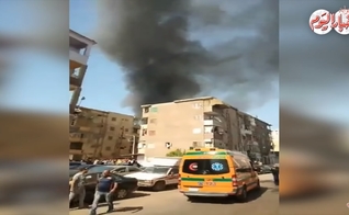 Incêndio em igreja copta, no Egito, foi registrado por cinegrafista amador. (Imagem: Youtube / Reprodução)