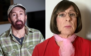 Debbie Karemer passou pelo procedimento de mudança de sexo (esquerda), mas se arrependeu e hoje tenta voltar a viver como mulher (direita). (Foto: SWNS)
