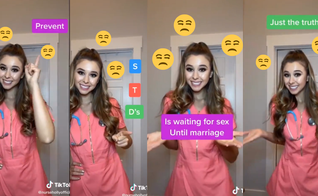 Holly gravou o vídeo e postou na rede social 'TikTok'. (Imagem: Reprodução)