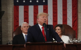 Trump proferiu seu discurso sobre o Estado da União deste ano de 2020 na última terça-feira. (Foto: Foto: Leah Millis/Pool/Reuters)