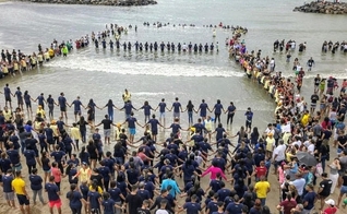 510 pessoas foram batizadas no Litoral Norte de Pernambuco. (Foto: Instagram/Pr. Arthur Pereira)