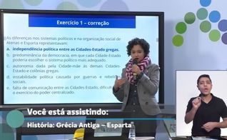 Aula publicada no canal do Centro de Mídias da Secretaria de Educação de SP no dia 29/07. (Imagem: Youtube / Reprodução)