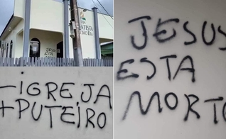 As imagens do vandalismo viralizaram nas redes sociais. (Foto: Reprodução/Facebook/Montagem Guiame)