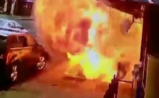 Barry West estava caminhando por uma calçada de Nova York quando a explosão ocorreu. (Foto: NBC New York)