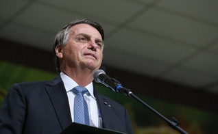 Jair Bolsonaro na cerimônia alusiva ao Centenário da Convenção de Ministros e Igrejas Assembléia de Deus no Pará. (Foto: Isac Nóbrega/PR)
