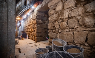 Uma construção na estrada de peregrinação na cidade de Davi. (Foto: Koby Harati/Cidade de Davi)