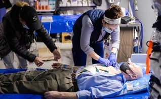 Hospital de Campanha foi montado nos arredores de Lviv, na Ucrânia. (Foto: Samaritan’s Purse)