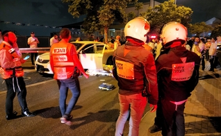 Médicos no local do ataque terrorista em Elad. (Foto: United Hatzalah)