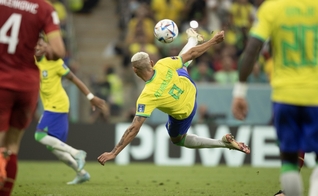 Richarlison na partida do Brasil x Sérvia na Copa do Mundo 2022. (Foto: Lucas Figueiredo/CBF)