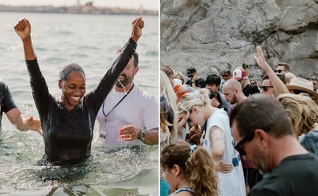 Muitas vidas foram marcadas pela presença de Deus. (Foto: Reprodução/Instagram/Baptize SoCal)