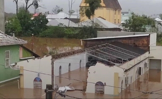 A Igreja Assembleia de Deus de Roca Sales ficou totalmente destruída. (Foto: Instagram/Ciepadergs).